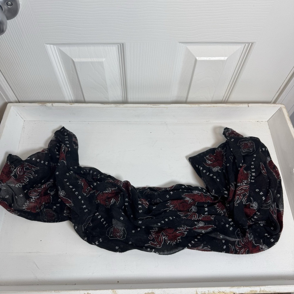 Infinity Scarf Garnet/Black Football Carolina S.C. Gamecocks (USC)